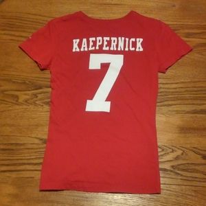 🏈 SF 49ers Super Bowl Shirt Colin Kaepernick Jersey Tee San Francisco Nike #7